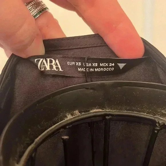 NWT Zara Satin Tie Top-Sz XS - Picture 4 of 5